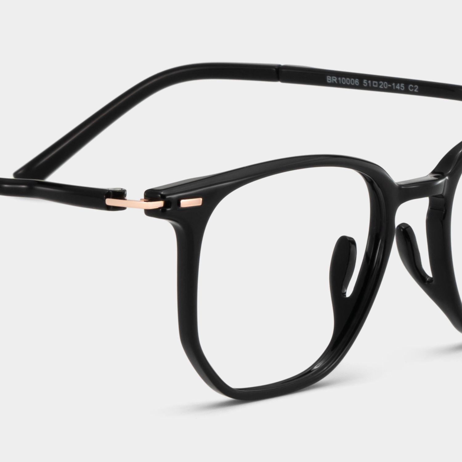 Geometric Black Eyeglasses- Isla TR90 Frame Glasses4