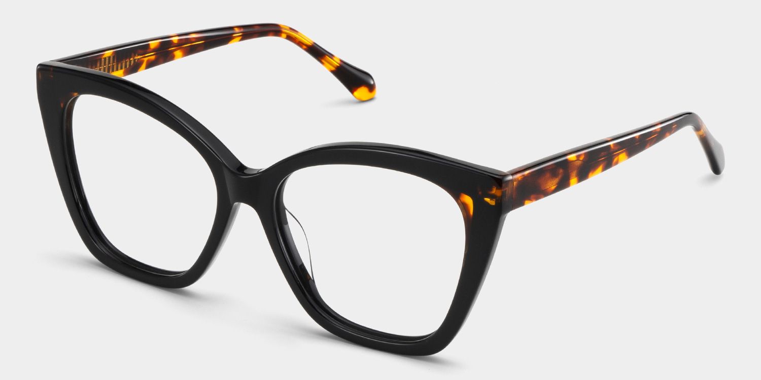 Kira Black Frame Glasses with Butterfly Frame Online | ZEELOOL Canada3