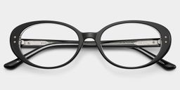 Lennon Black Oval Glasses2