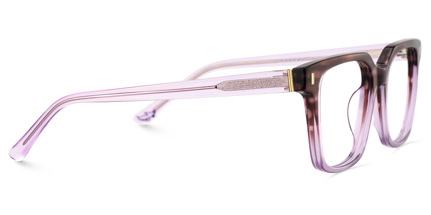 Pagel Purple Thin Frame Eyeglasses | ZEELOOL Canada4