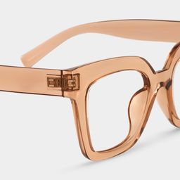 Malcolm Square Beige-Clear Glasses4
