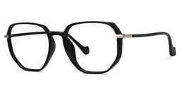 Maura Geometric Black Glasses1