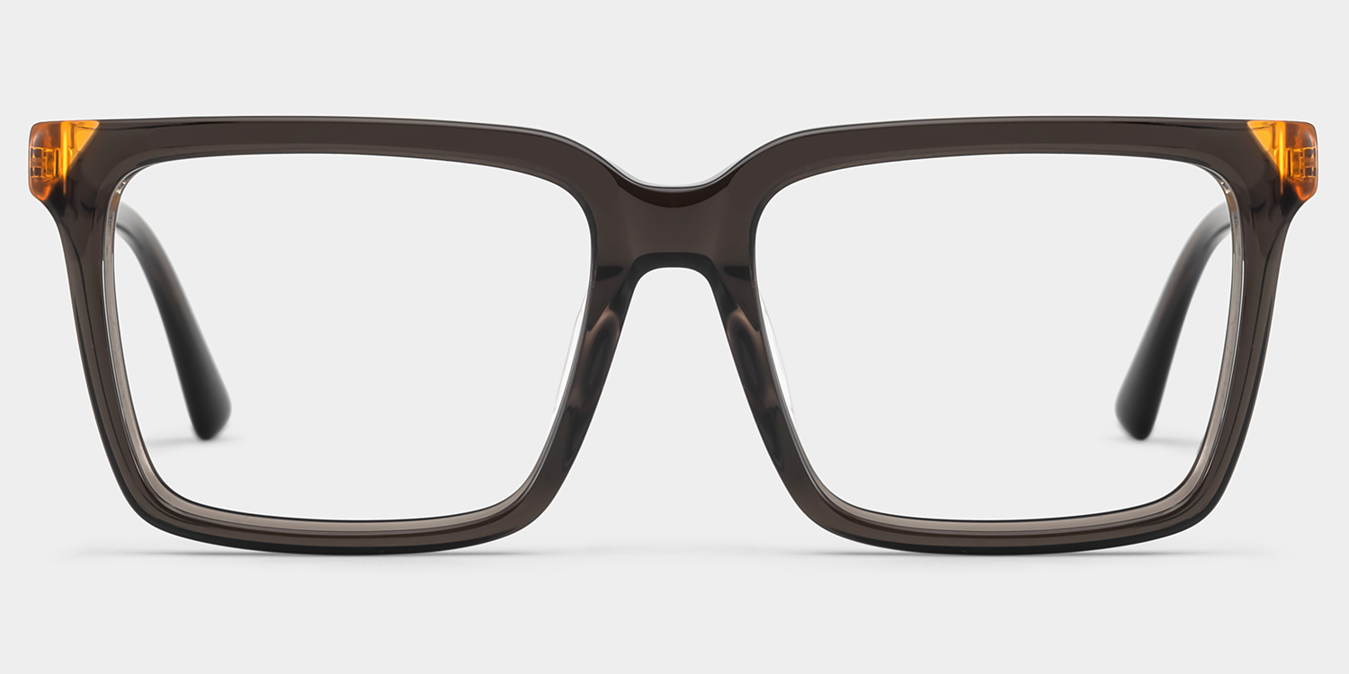 Troy Rectangle Light Gray Glasses0