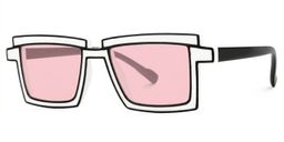 Zephyr Rectangle White Glasses1