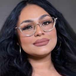 Sparkle Cateye Gold Glasses9