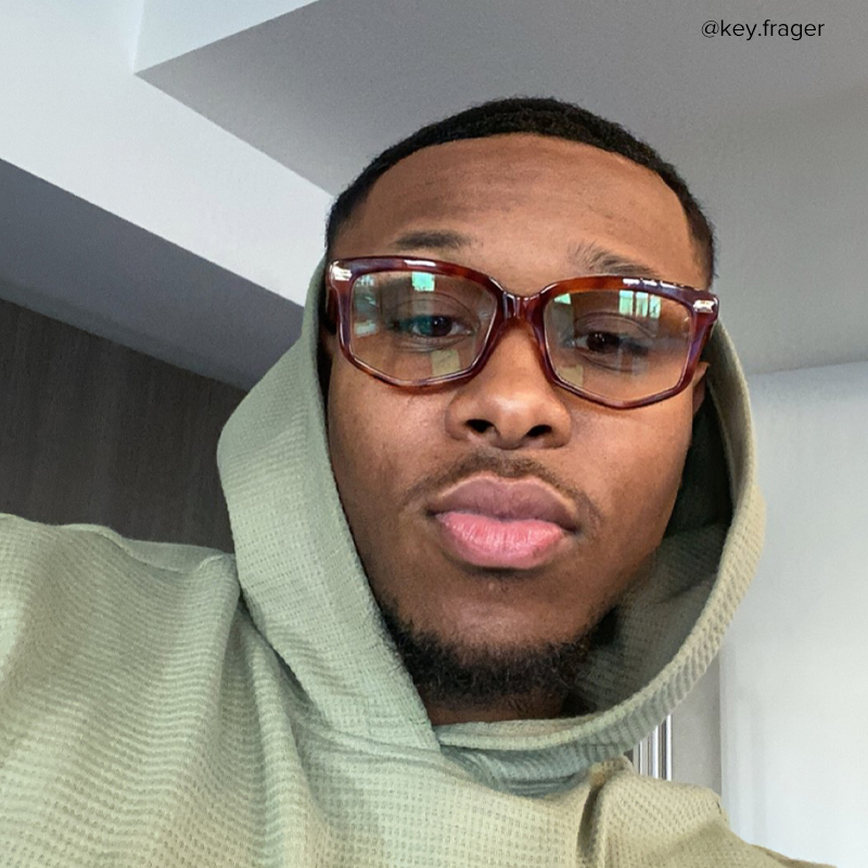 Geri Geometric Brown Glasses | ZEELOOL Canada5