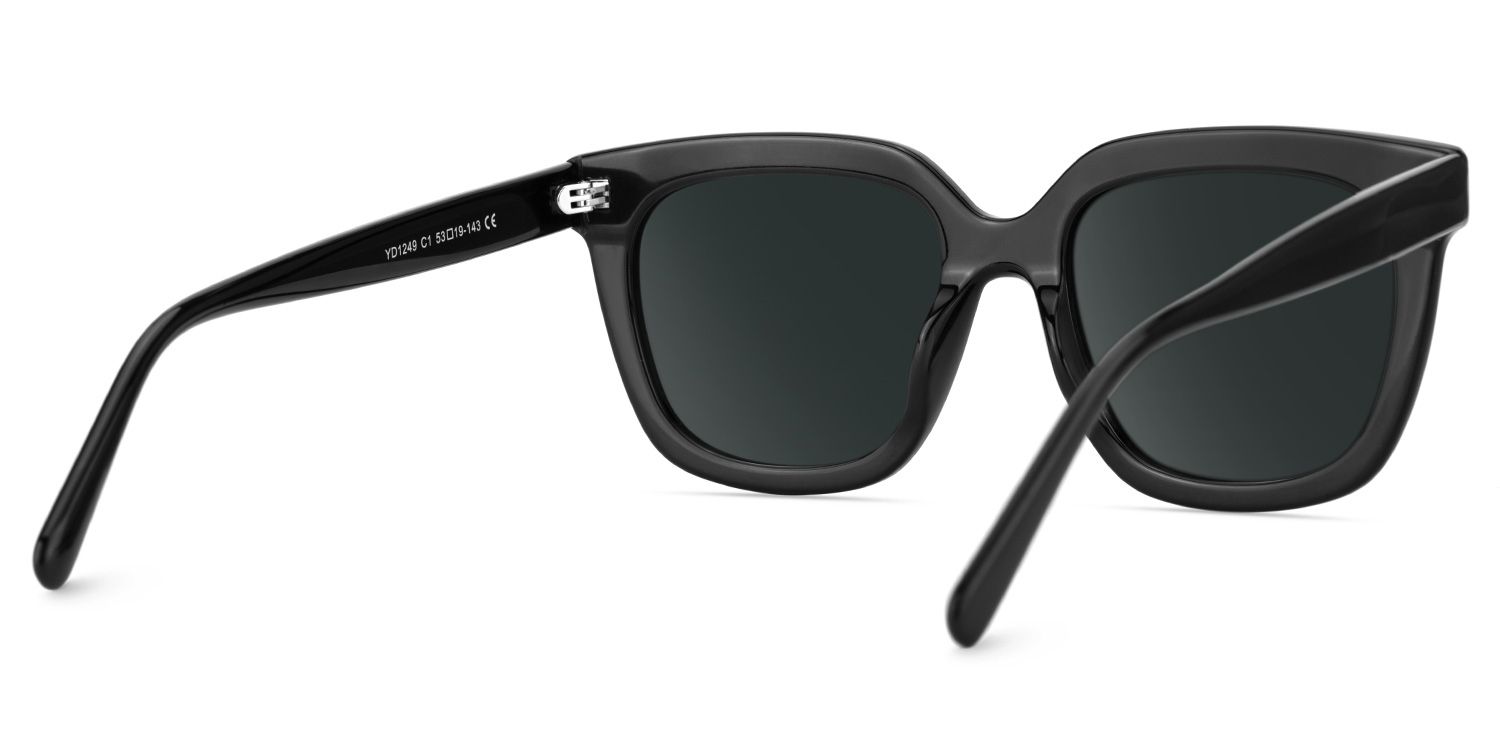 Lark Black Frame Sunglasses with Square Style | ZEELOOL CA4