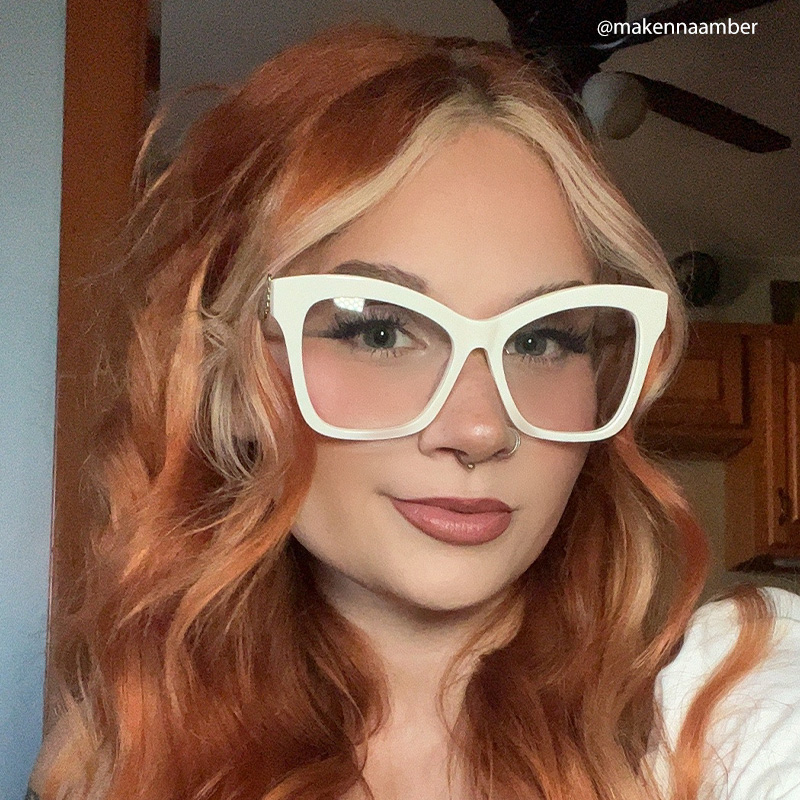 Elida Big White Glasses on sale | ZEELOOL Canada5