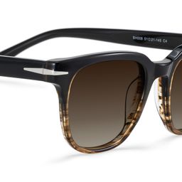 Rocco Brown Rectangle Sunglasses4