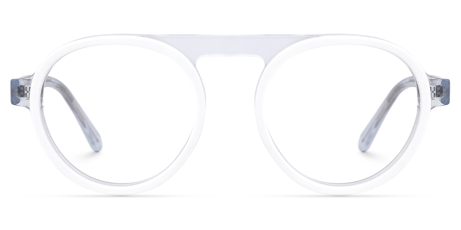 Aviator Gallardo White Glasses for Sale -Zeelool Glasses0