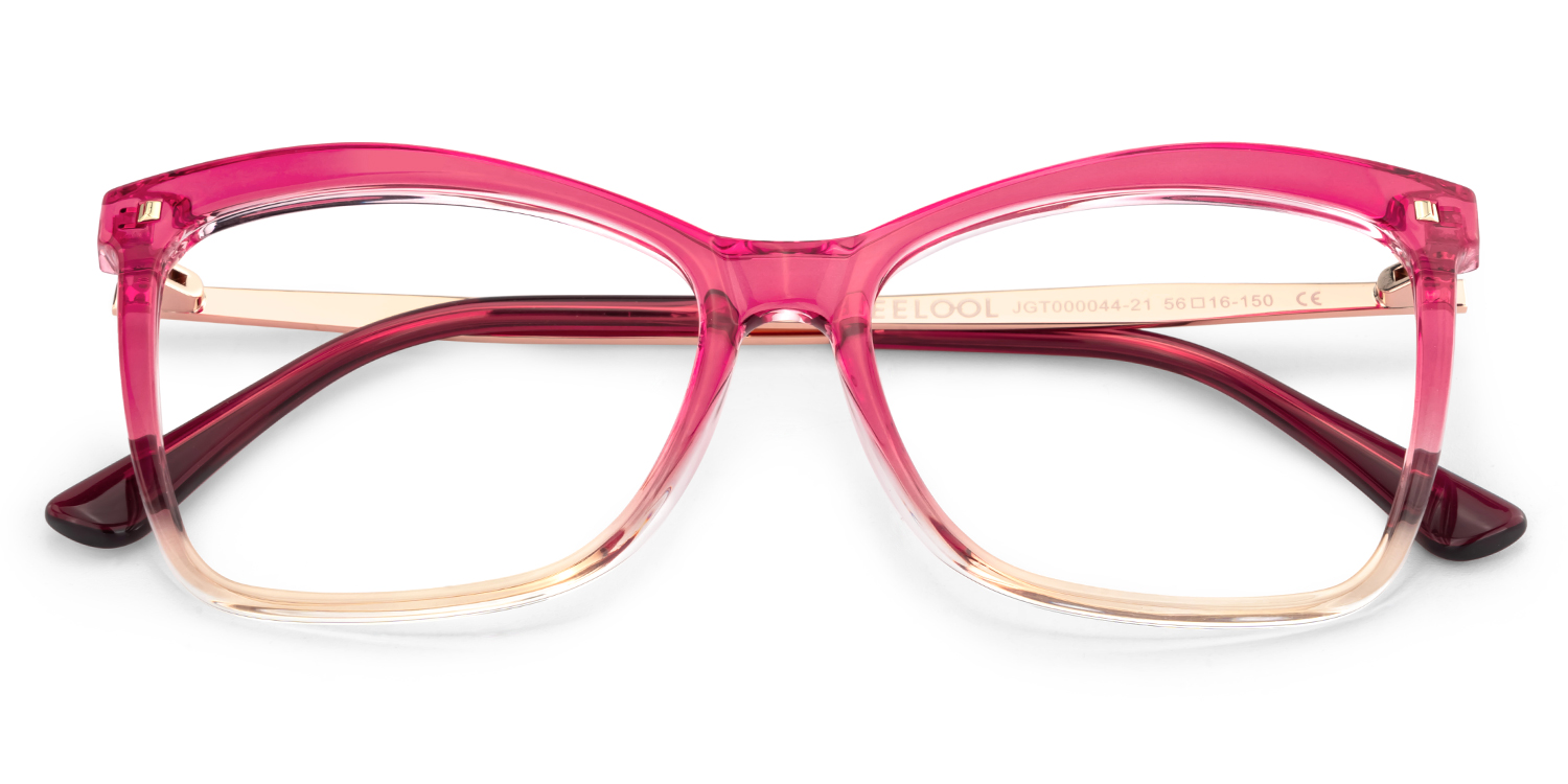 Butterfly Frame With Pink Gradient Brown for Isaebella Glasses | ZEELOOL Canada2