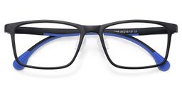 Sunny Rectangle Black Glasses1