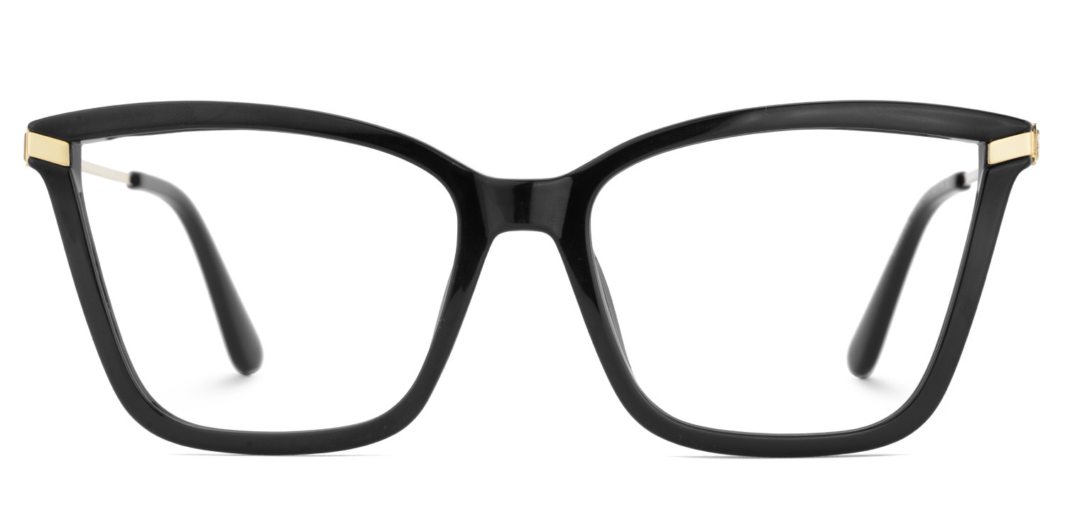 Stephens Cateye with Black Glasses Oversized Frames | ZEELOOL Canada1