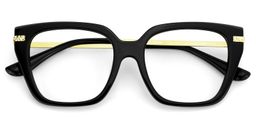Yusbetsy Black Rectangle Glasses2