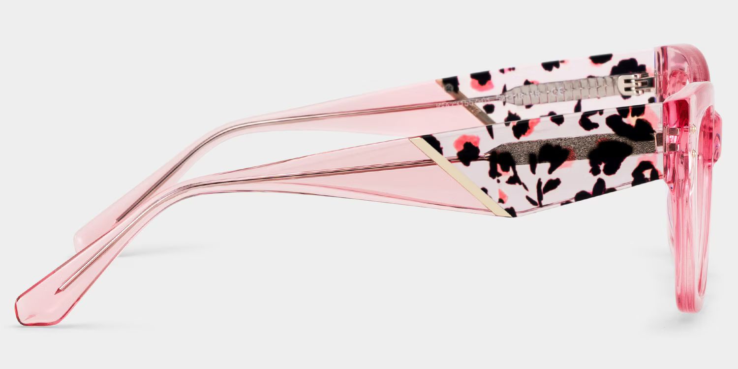 Skylar Clear Pink Frame Glasses with Butterfly Frame Online | ZEELOOL CANADA5