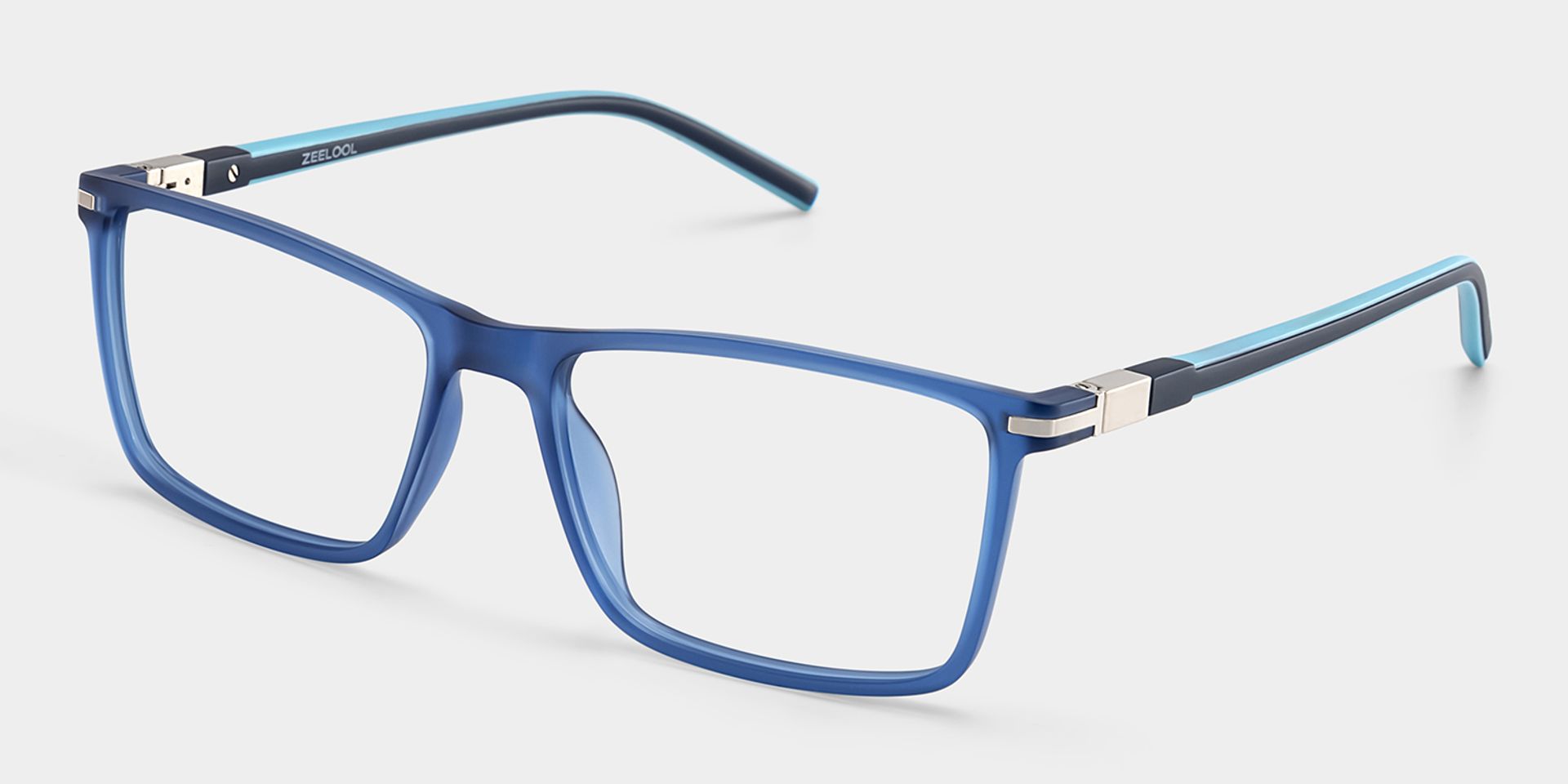 Aaron Rectangle Black Red Glasses2