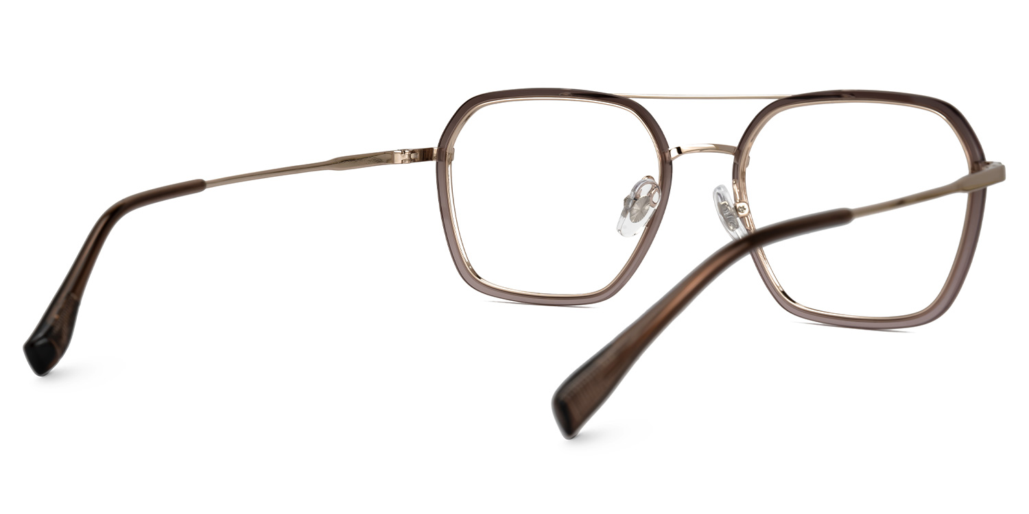 Sherie Aviator Brown Glasses3