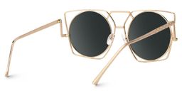 Ybarra Geometric Gold Glasses3