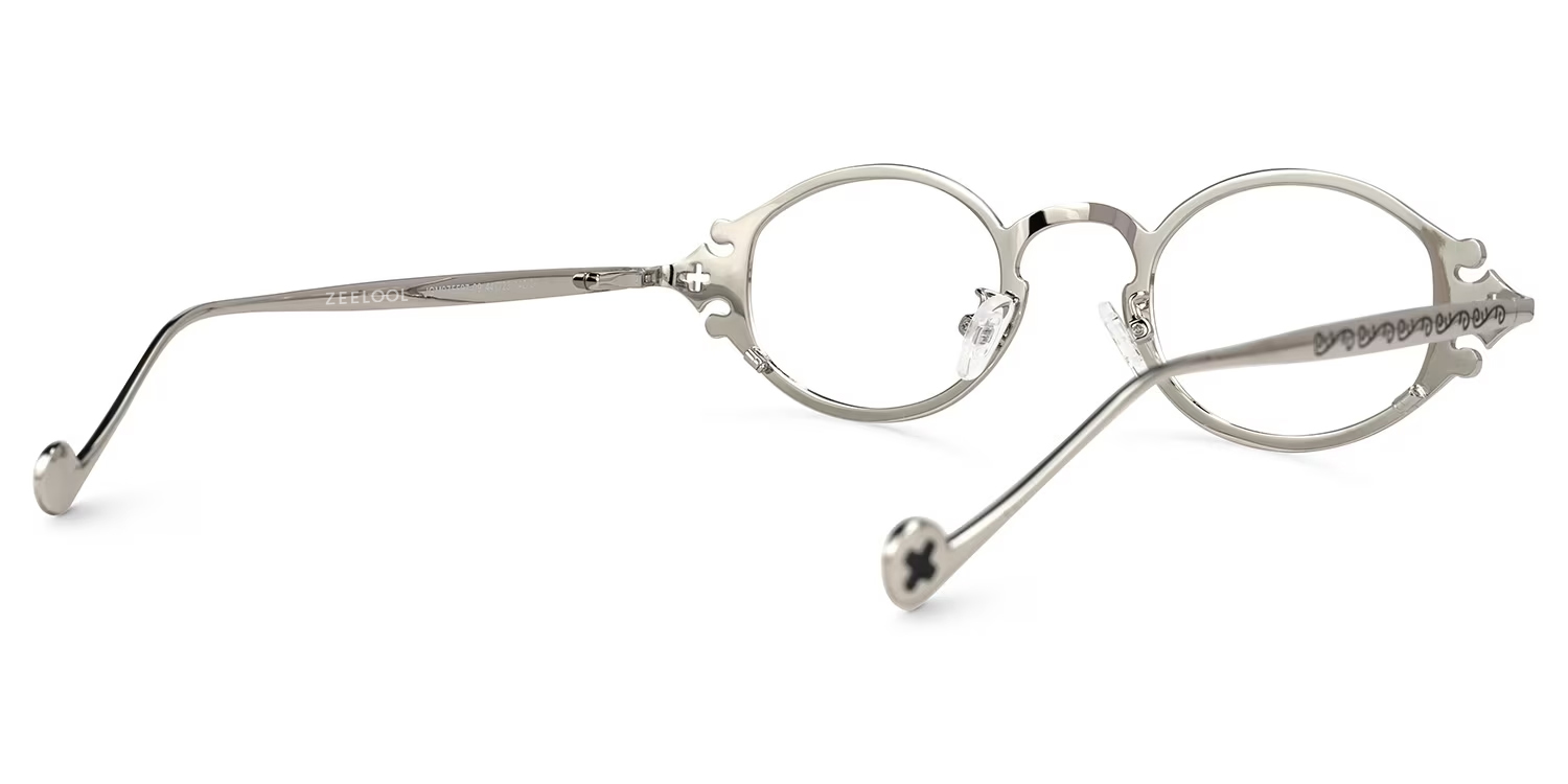 Serena Oval Silver Glasses3