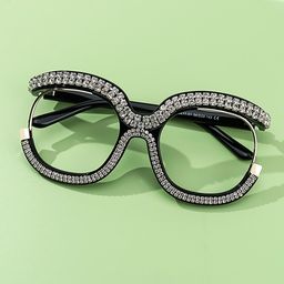Veasley White Square Glasses4