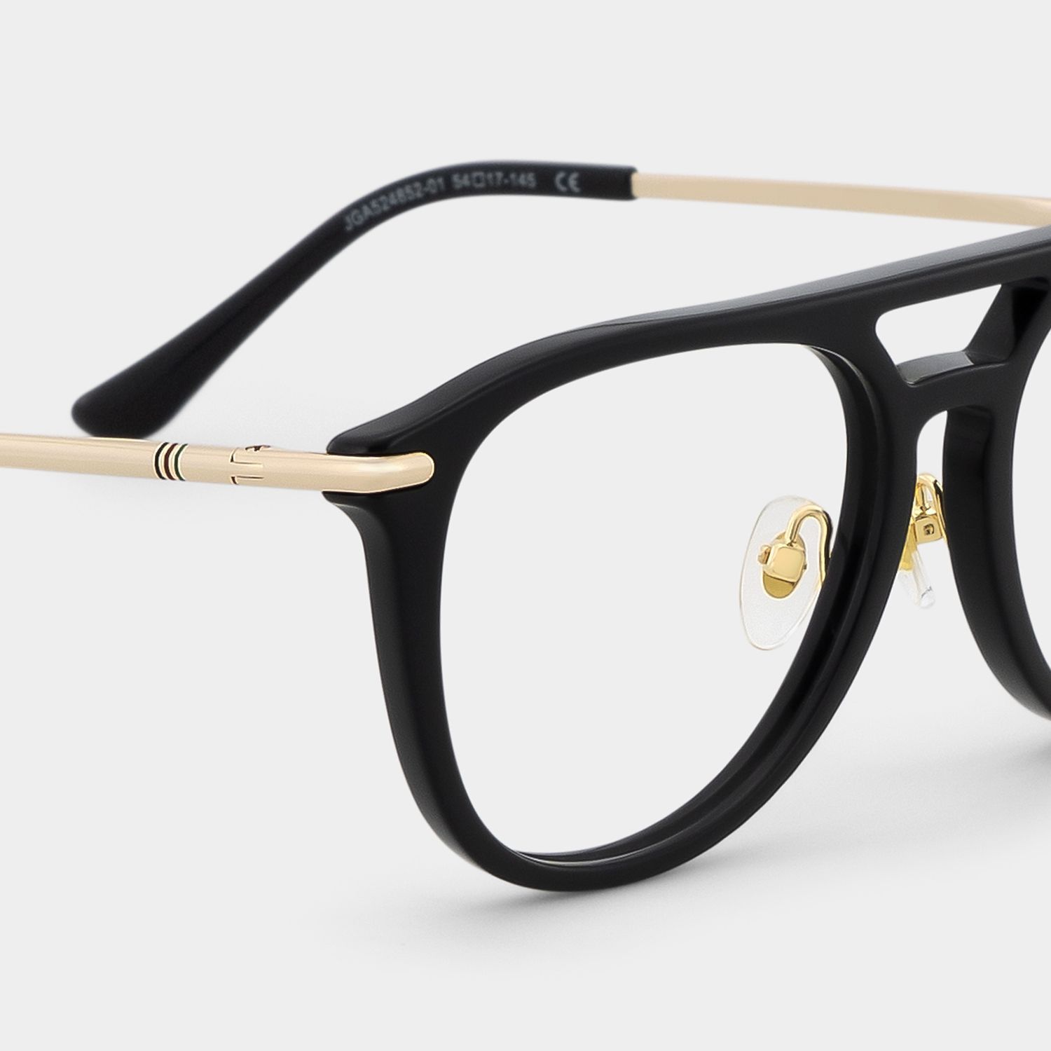 Isabelle Black Aviator glasses | Varsity Athleisure Stripe4