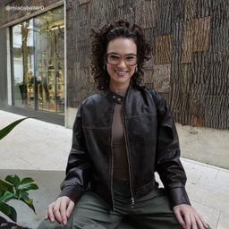 Leona Rectangle Brown Glasses6