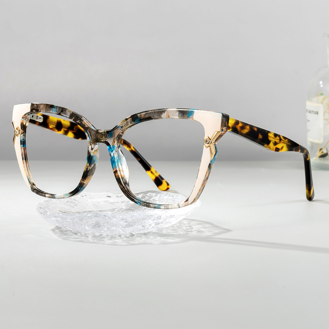 Women's Floral Cat Eye Shape Eyeglasses Online | ZEELOOL Canada0