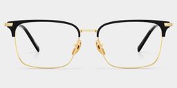Maxwell Browline Black Glasses0