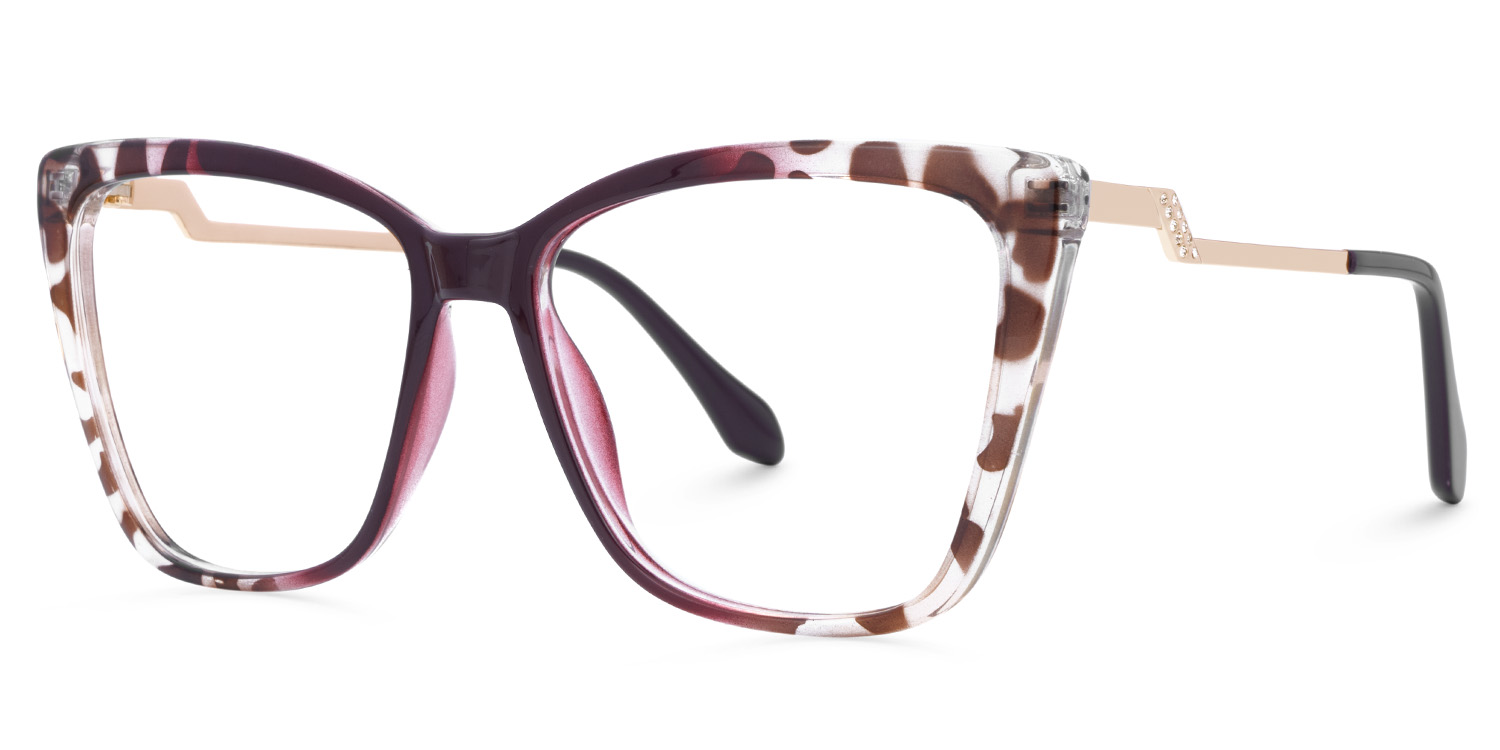 Awilda Cateye Purple Glasses1