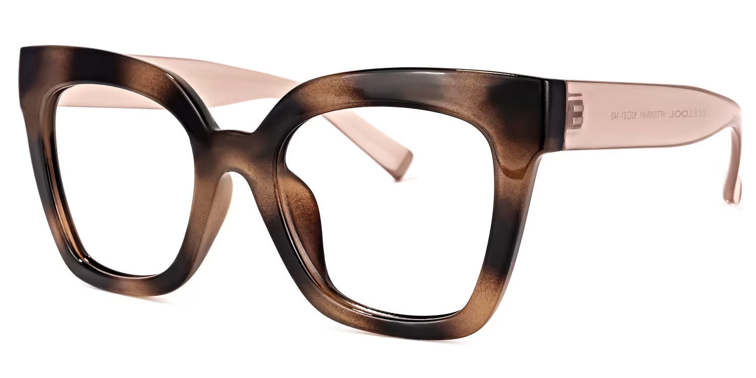 Malcolm Square Burnt Umber Frame Glasses | ZEELOOL Canada4