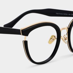 Laraine Cat Eye Black Glasses4