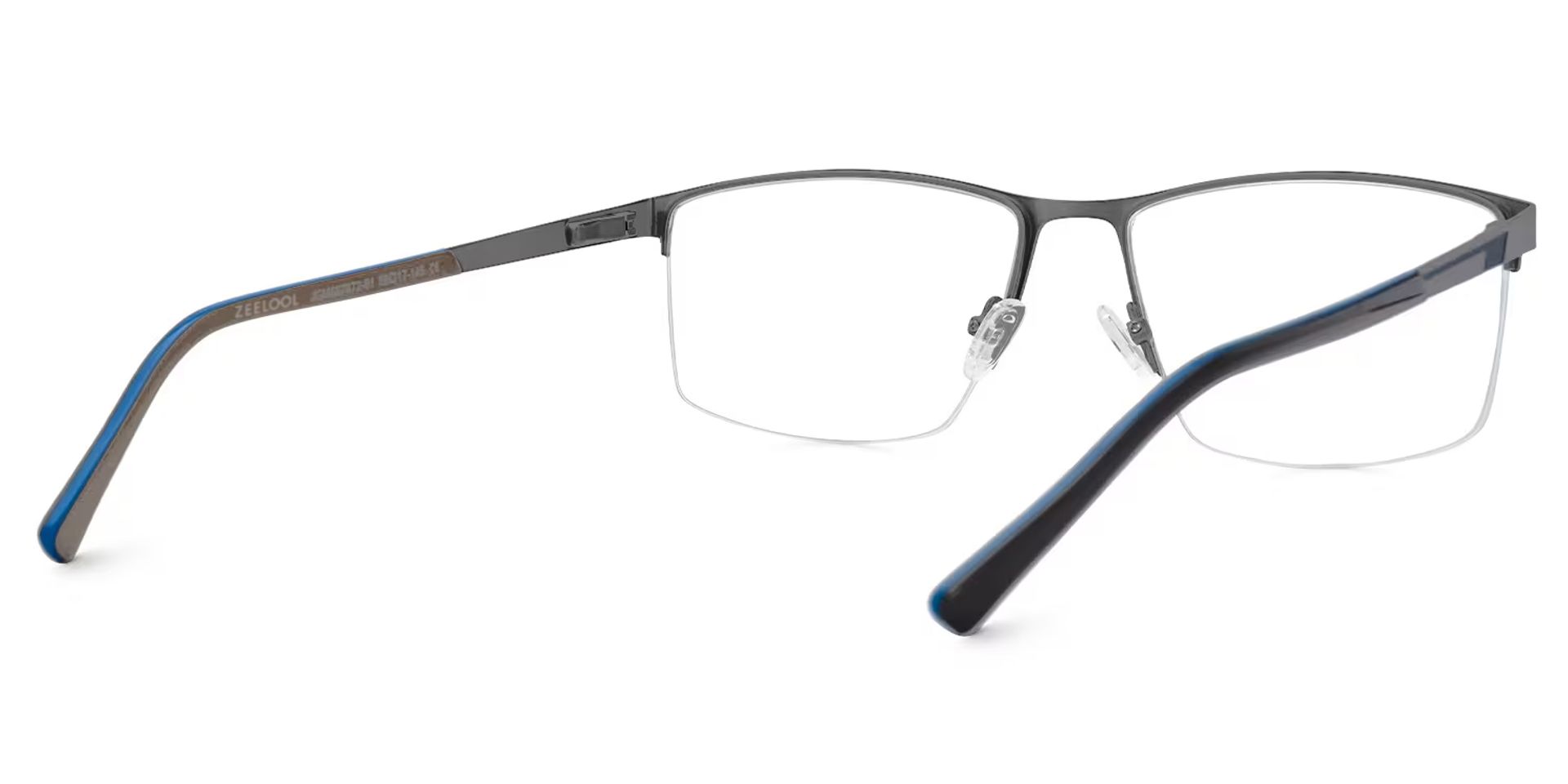 Graniela Eyeglasses in Rectangle Gray Frame | ZEELOOL Canada3
