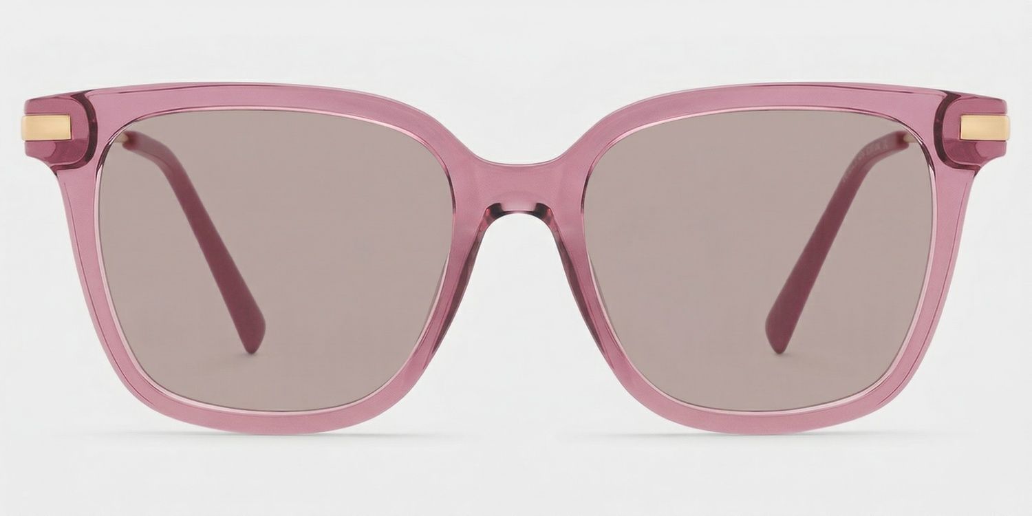 Jacqui Square Pink Glasses0