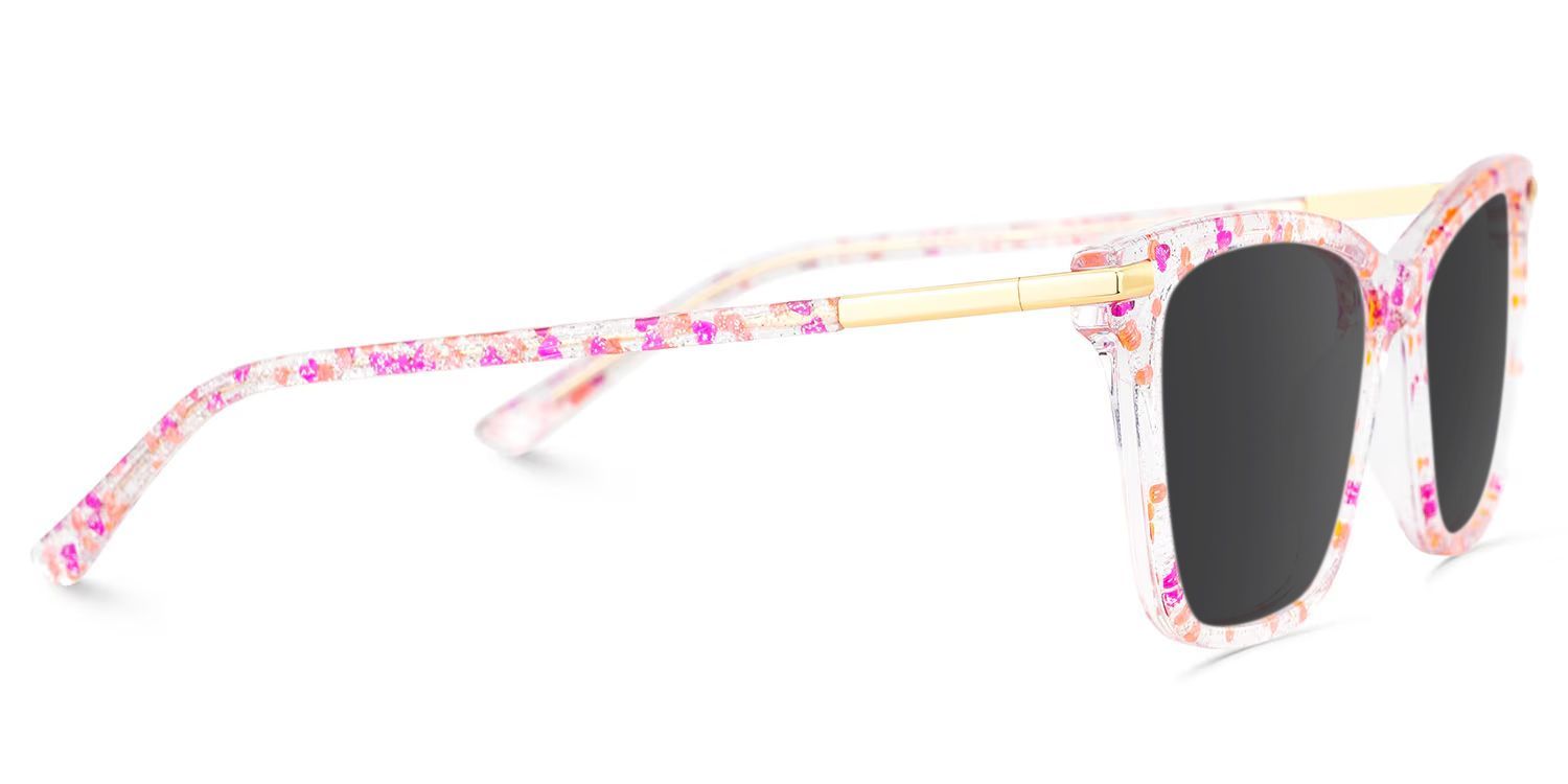Eliot Rectangle Eyewear with Pink3