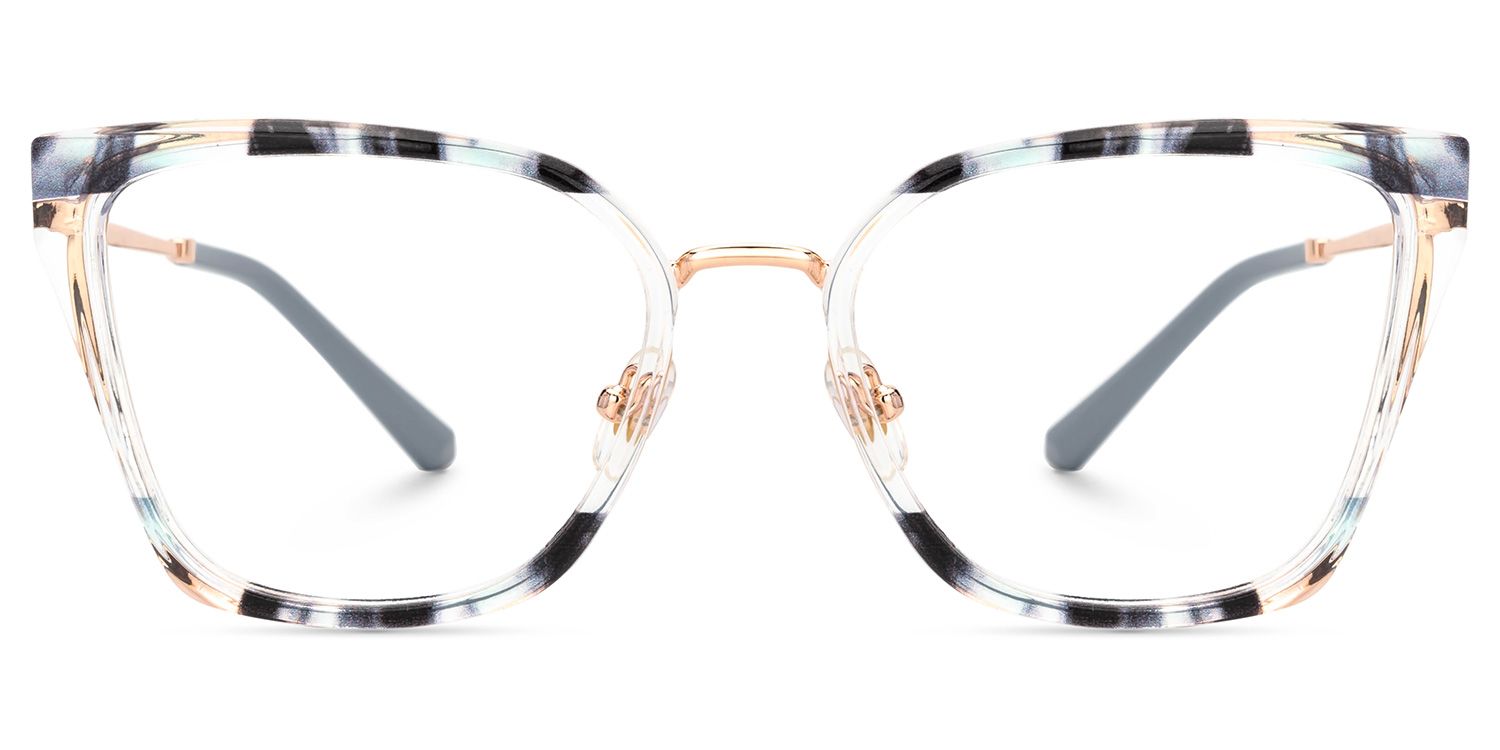 Martins TR90 Rectangle Blue Frame Glasses | ZEELOOL Canada0