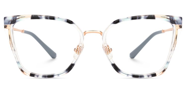 Martins Rectangle Blue Glasses