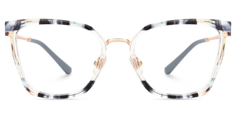 Martins Blue Rectangle Glasses