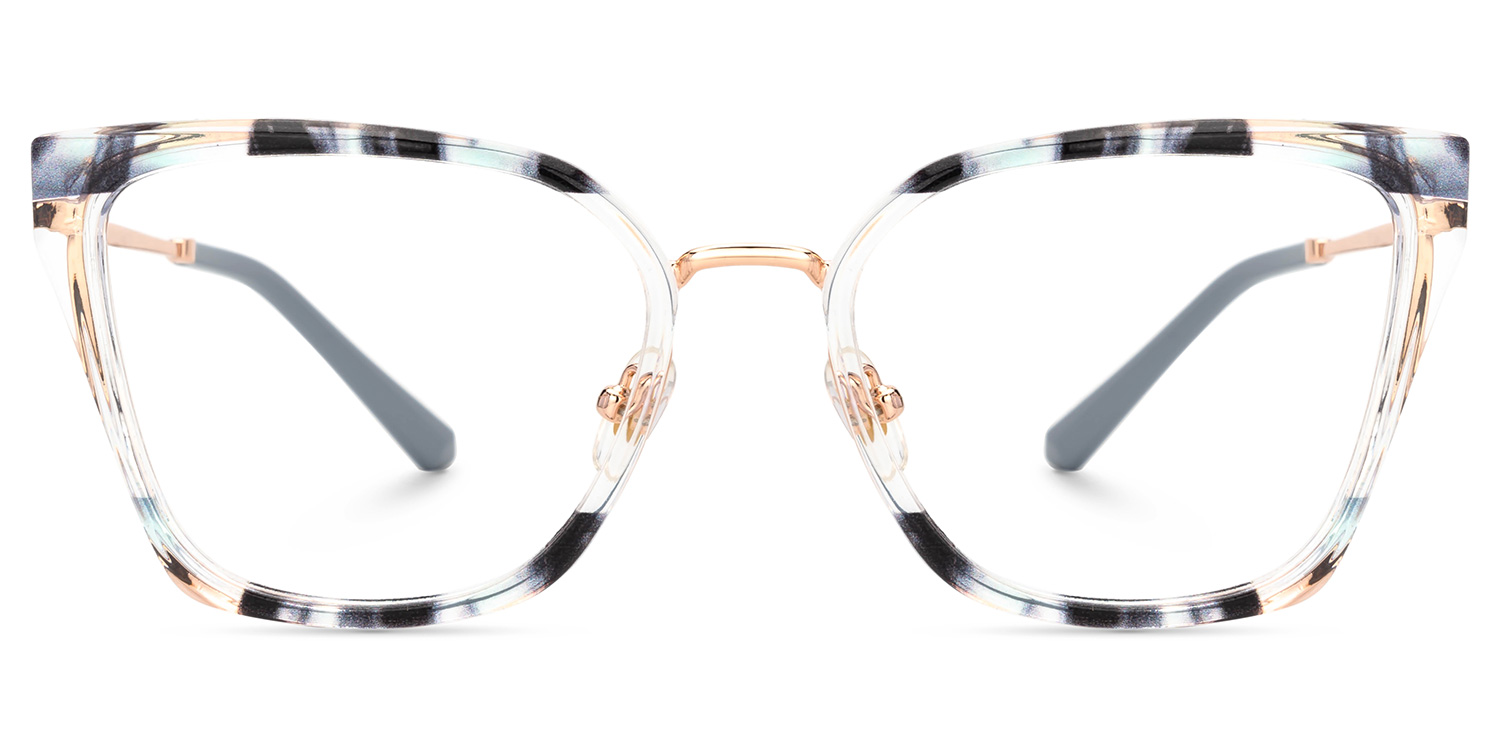 Martins TR90 Rectangle Blue Frame Glasses | ZEELOOL Canada0