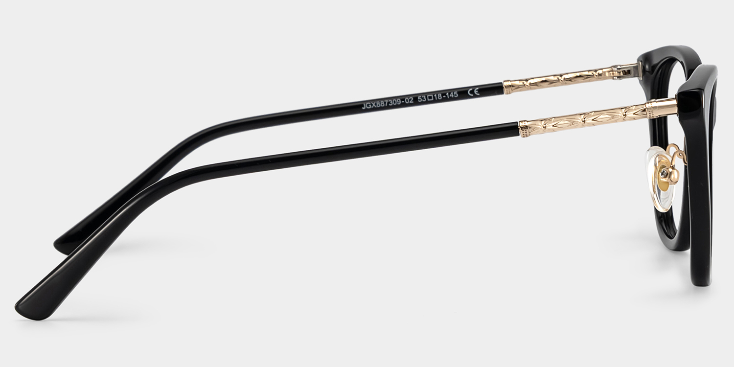 April Black Frame Glasses with Cat eye Frame Online | ZEELOOL4