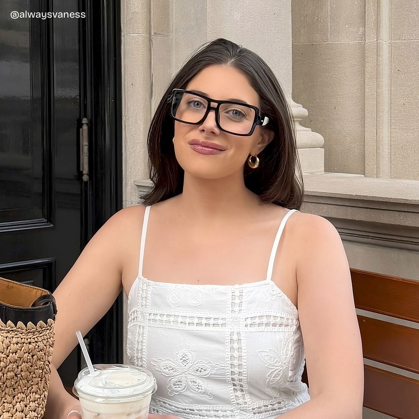 Nora Black Aviator Glasses