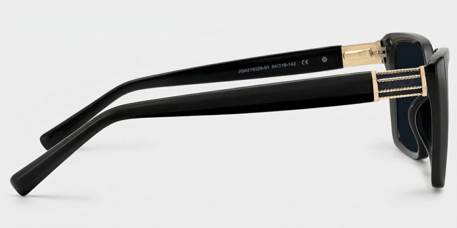 Emery Black Full Rim Geometric Eyeglasses | ZEELOOL3