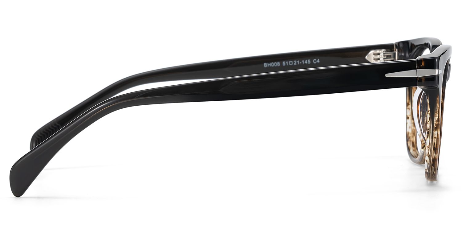 Rocco Rectangle Brown Full Rim Sunglasses | ZEELOOL CA3