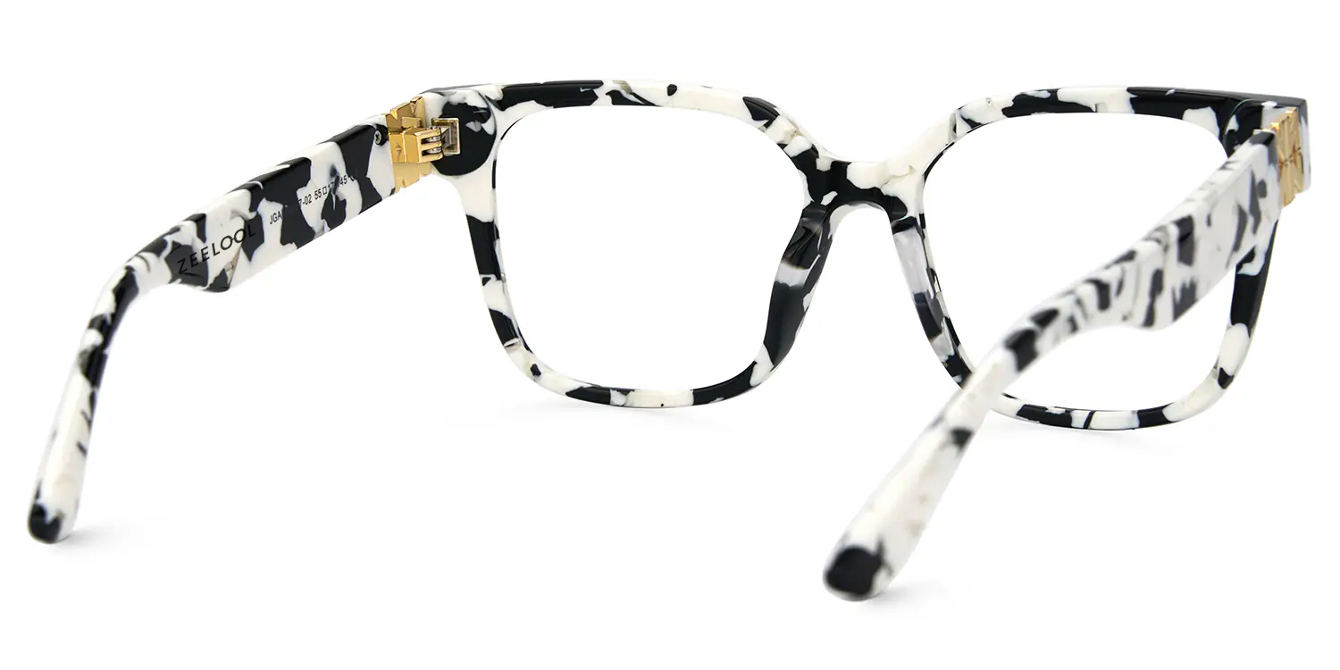 Kerri Square Cow Print Glasses5