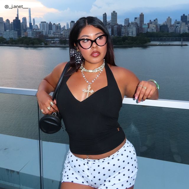 Claudette Cat Eye Black Glasses hover