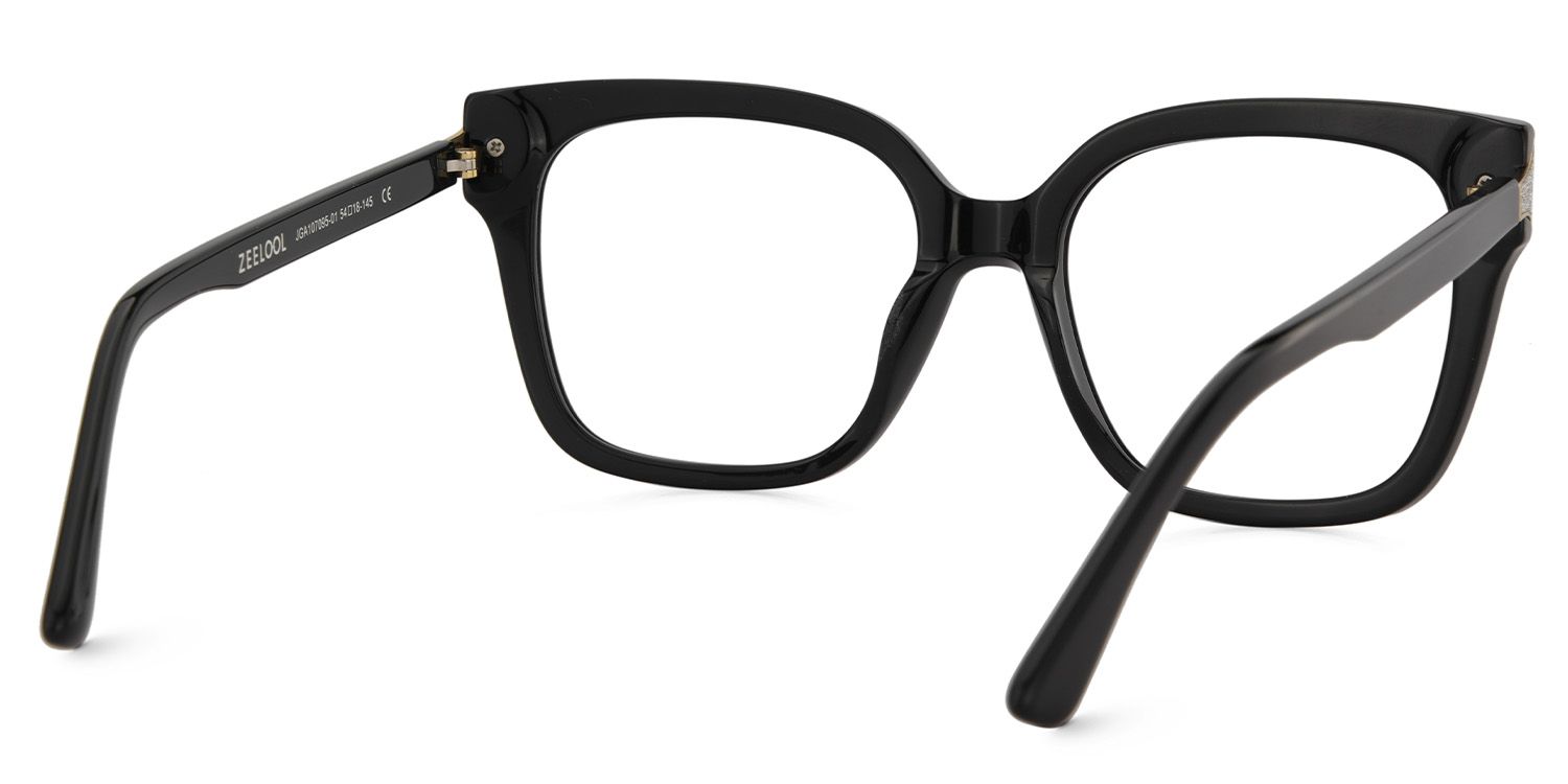 Black Square Frame Glasses - Shakeel on Sale | ZEELOOL Canada5