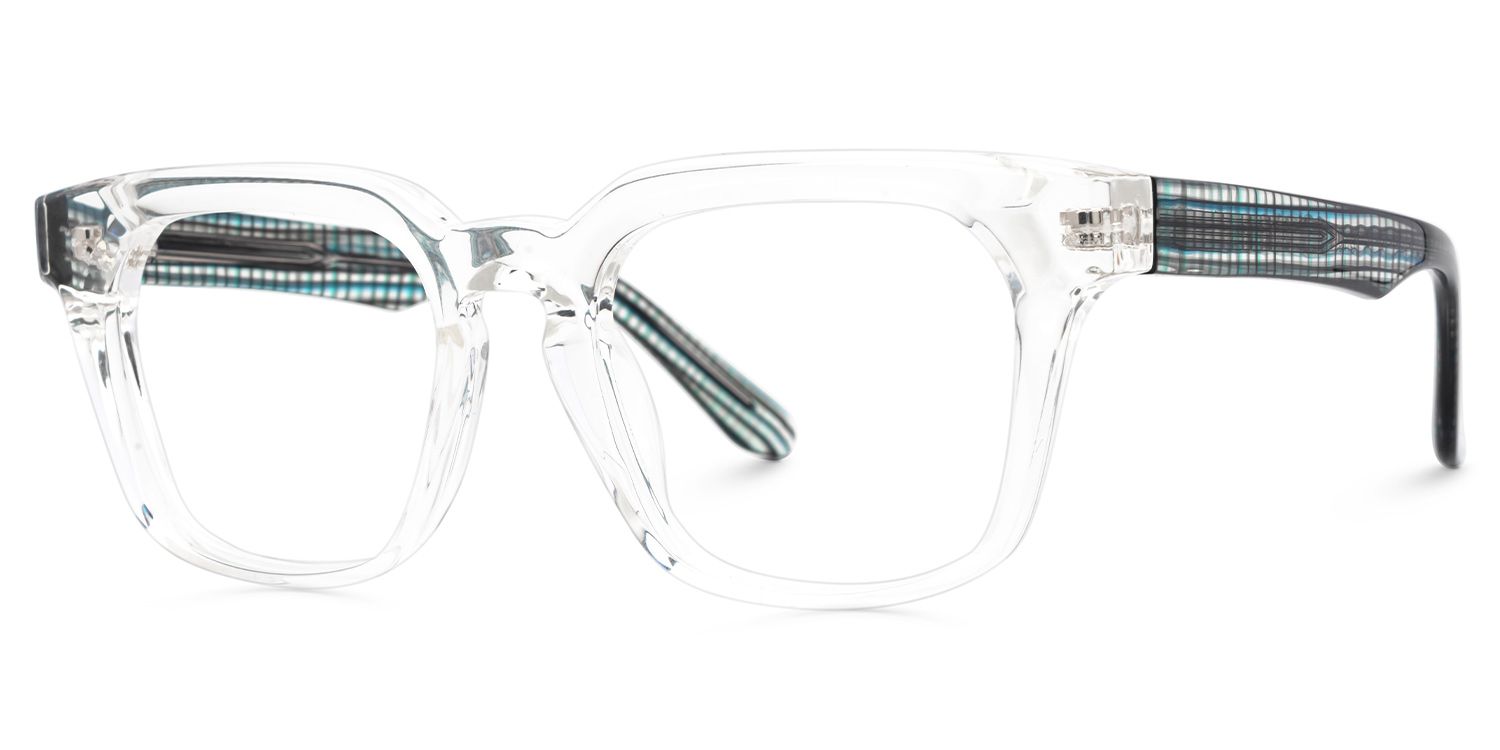 Clear TR90 Square Eyeglasses- Blevins1