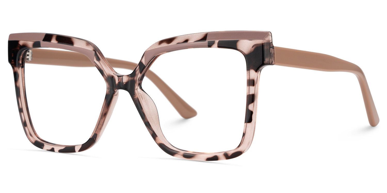 Square Eboney Tortoise Frame Glasses Deals -Zeelool Optical4