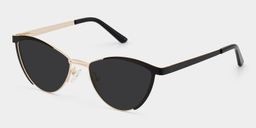 Sydney Cat Eye Black Sunglasses2