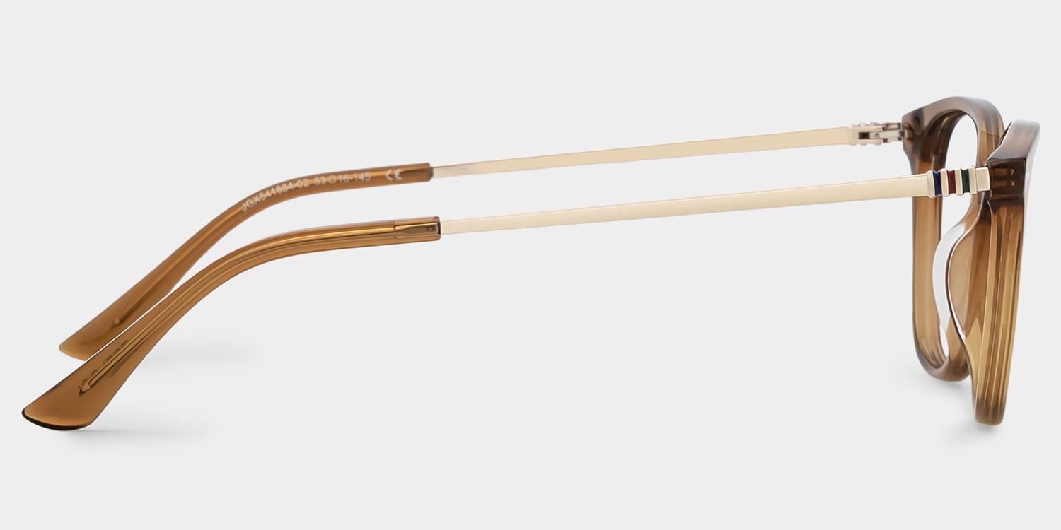 Finch Brown Rectangle Glasses | Timeless Athleisure Frame3