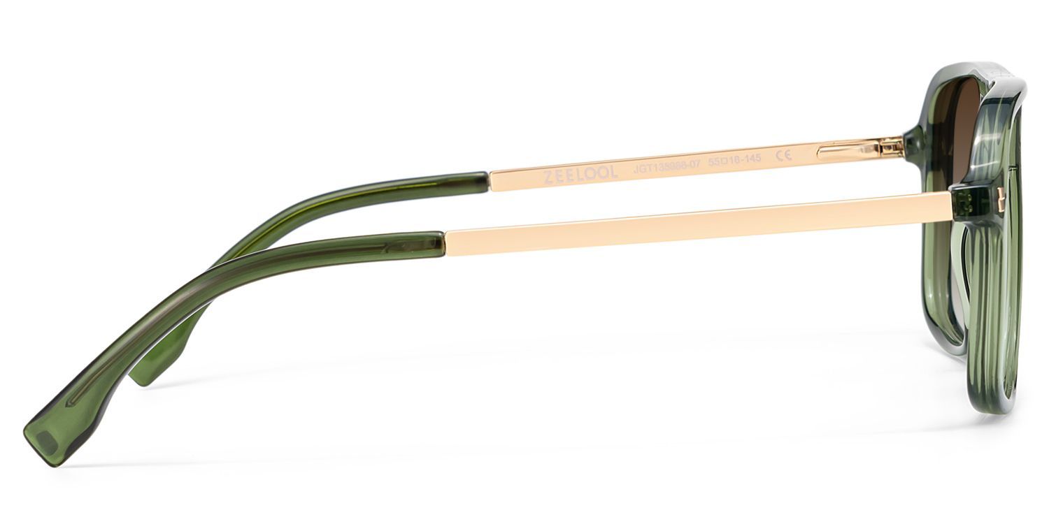 Aviator Kilworth Green Glasses deals -Zeelool Glasses3